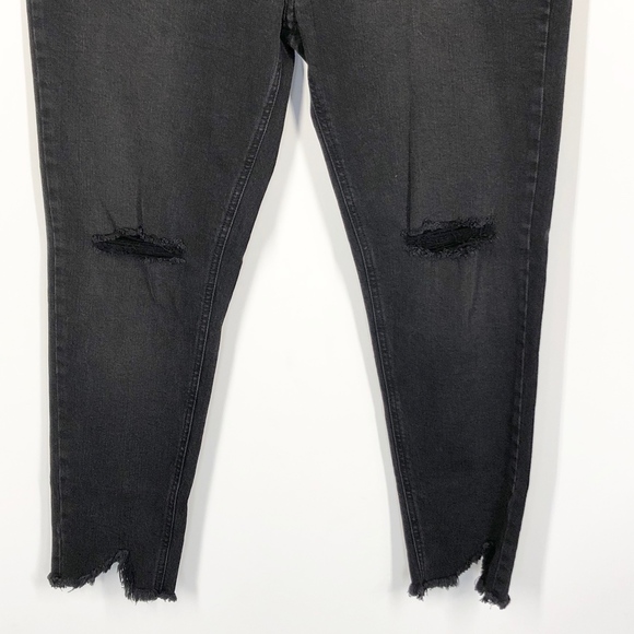 Wild Fable High Rise Skinny Black Ripped Jeans 18 - Picture 5 of 7